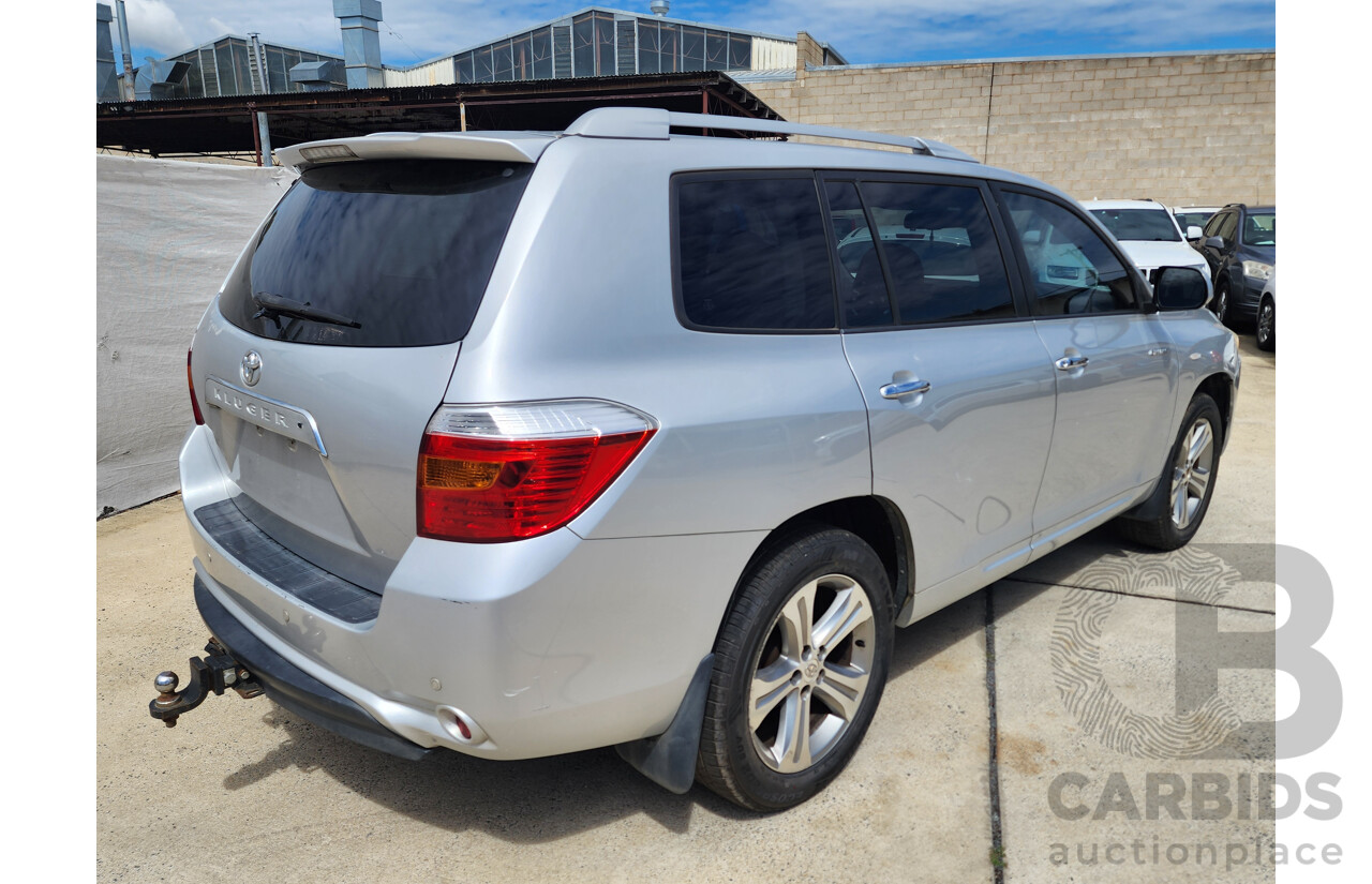 3/2008 Toyota Kluger Grande (4x4) GSU45R 4d Wagon Silver 3.5L