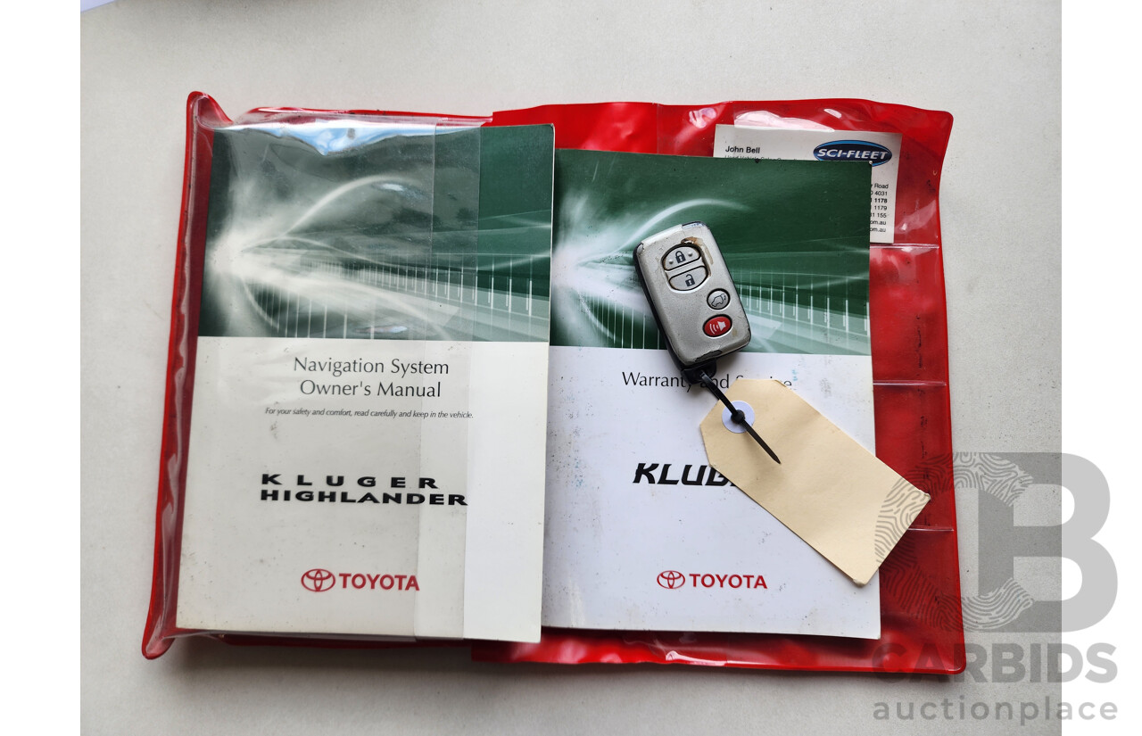 3/2008 Toyota Kluger Grande (4x4) GSU45R 4d Wagon Silver 3.5L