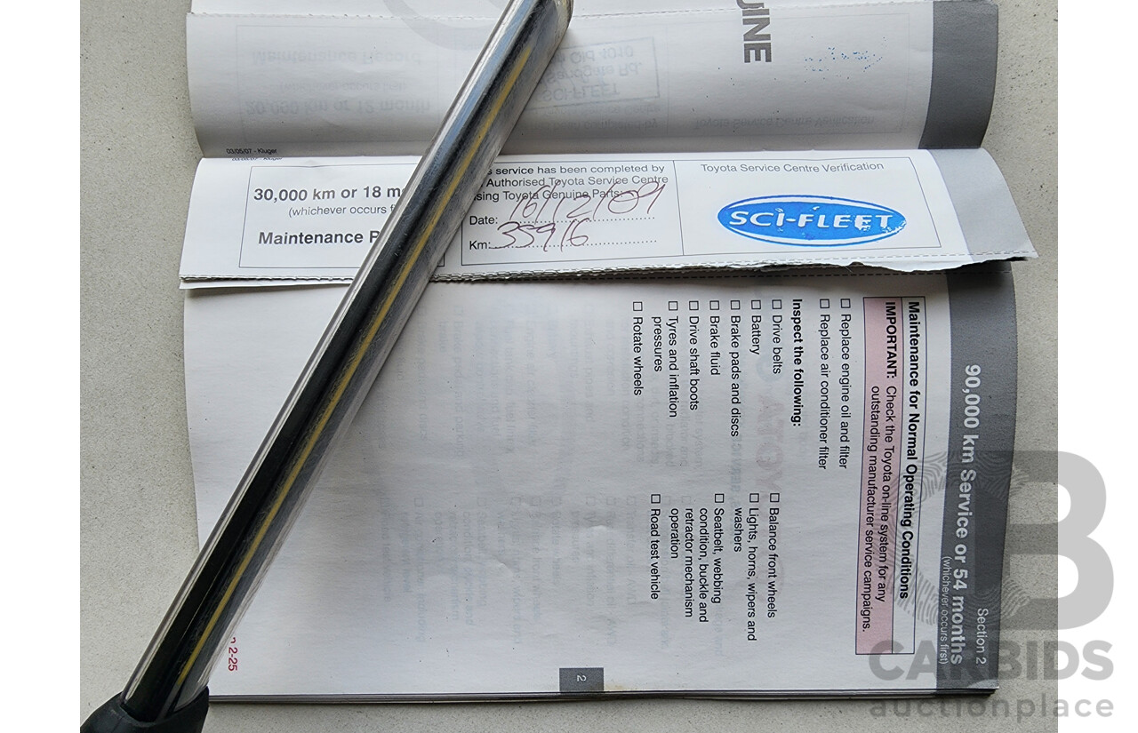 3/2008 Toyota Kluger Grande (4x4) GSU45R 4d Wagon Silver 3.5L