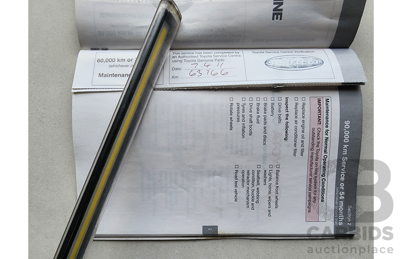 3/2008 Toyota Kluger Grande (4x4) GSU45R 4d Wagon Silver 3.5L