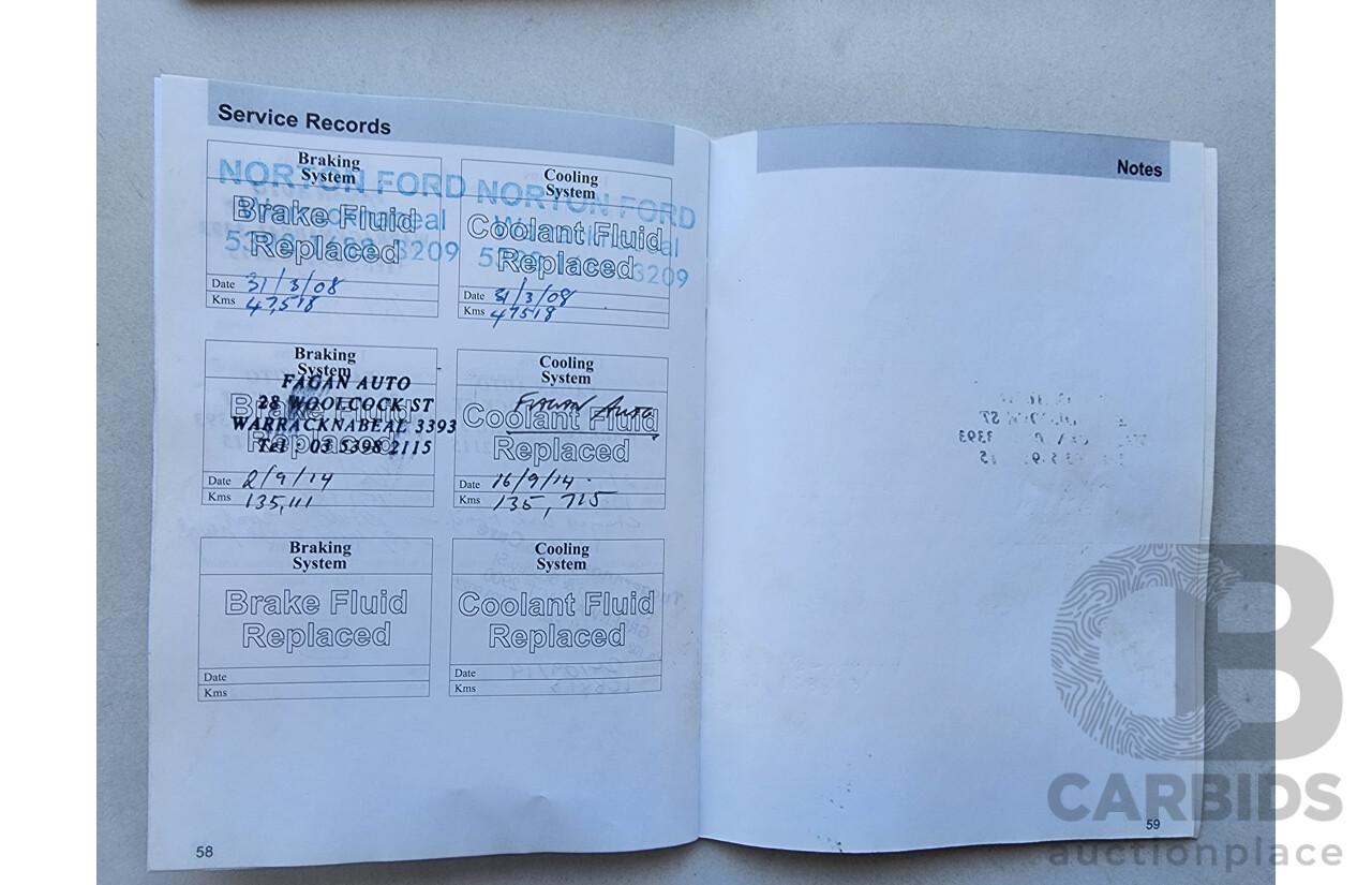 7/2004 Ford Falcon Futura BA 4d Sedan Silver 4.0L