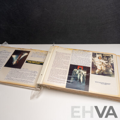 Vintage Scrap Book Pertaining to the American Space Program
