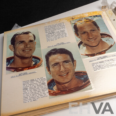 Vintage Scrap Book Pertaining to the American Space Program