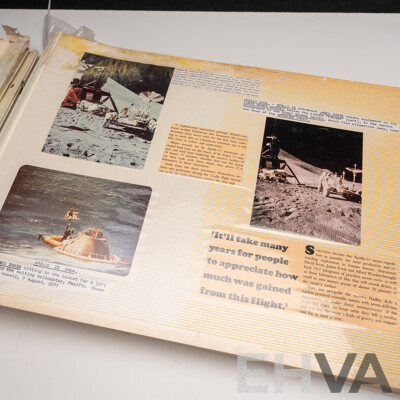 Vintage Scrap Book Pertaining to the American Space Program