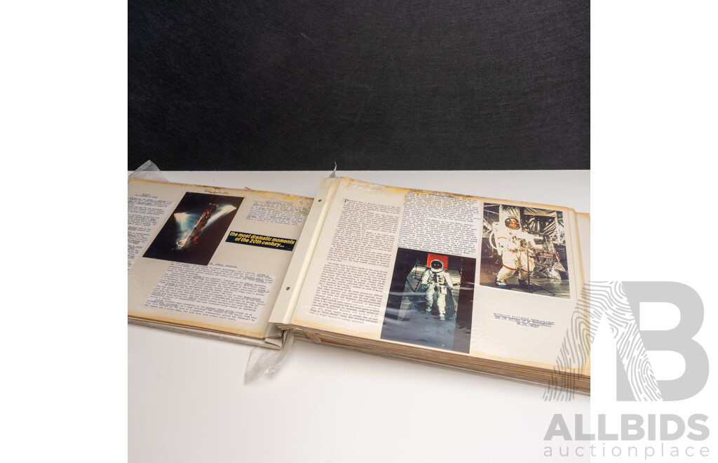 Vintage Scrap Book Pertaining to the American Space Program
