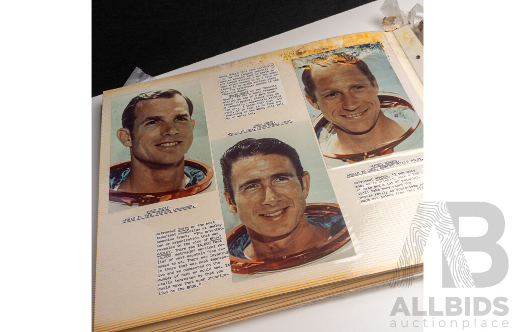 Vintage Scrap Book Pertaining to the American Space Program