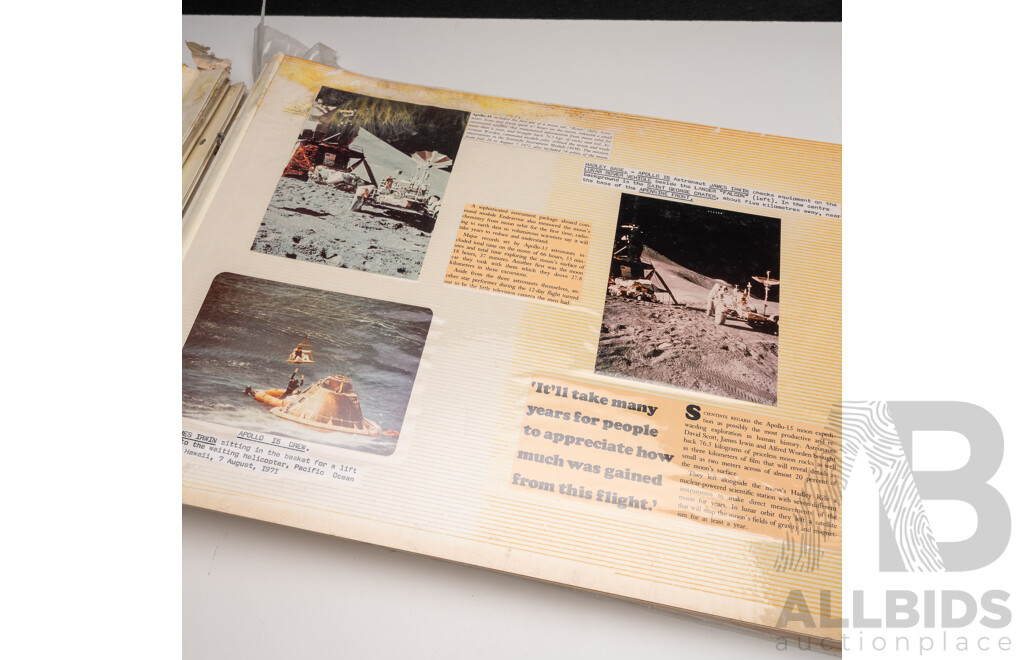 Vintage Scrap Book Pertaining to the American Space Program