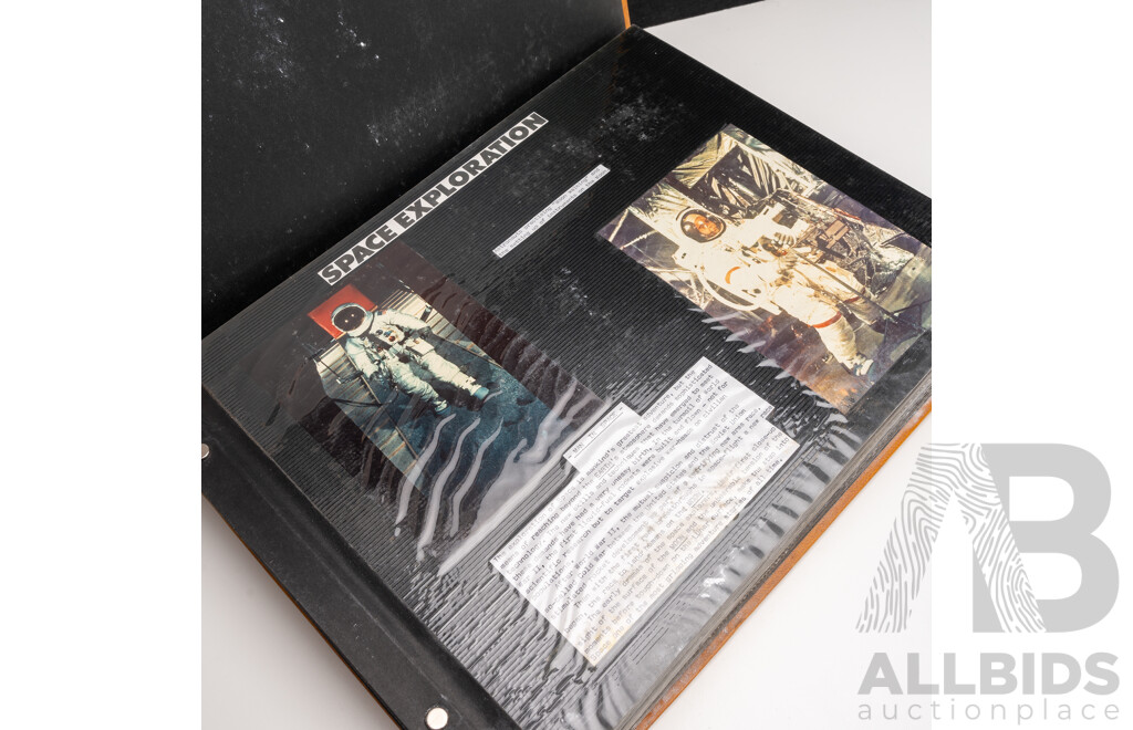 Vintage Scrap Book Pertaining to Space Exploration and the American Space Program