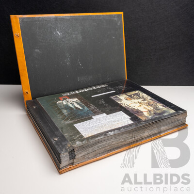 Vintage Scrap Book Pertaining to Space Exploration and the American Space Program