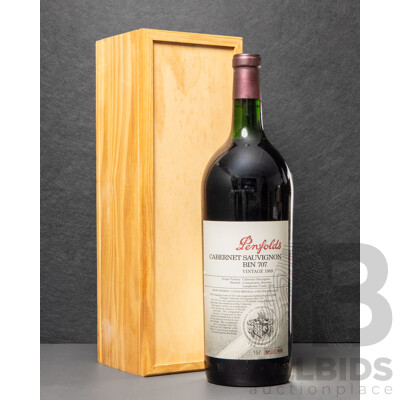 Penfolds Cabernet Sauvignon Bin 707 Vintage 1989 Magnum Oi Box
