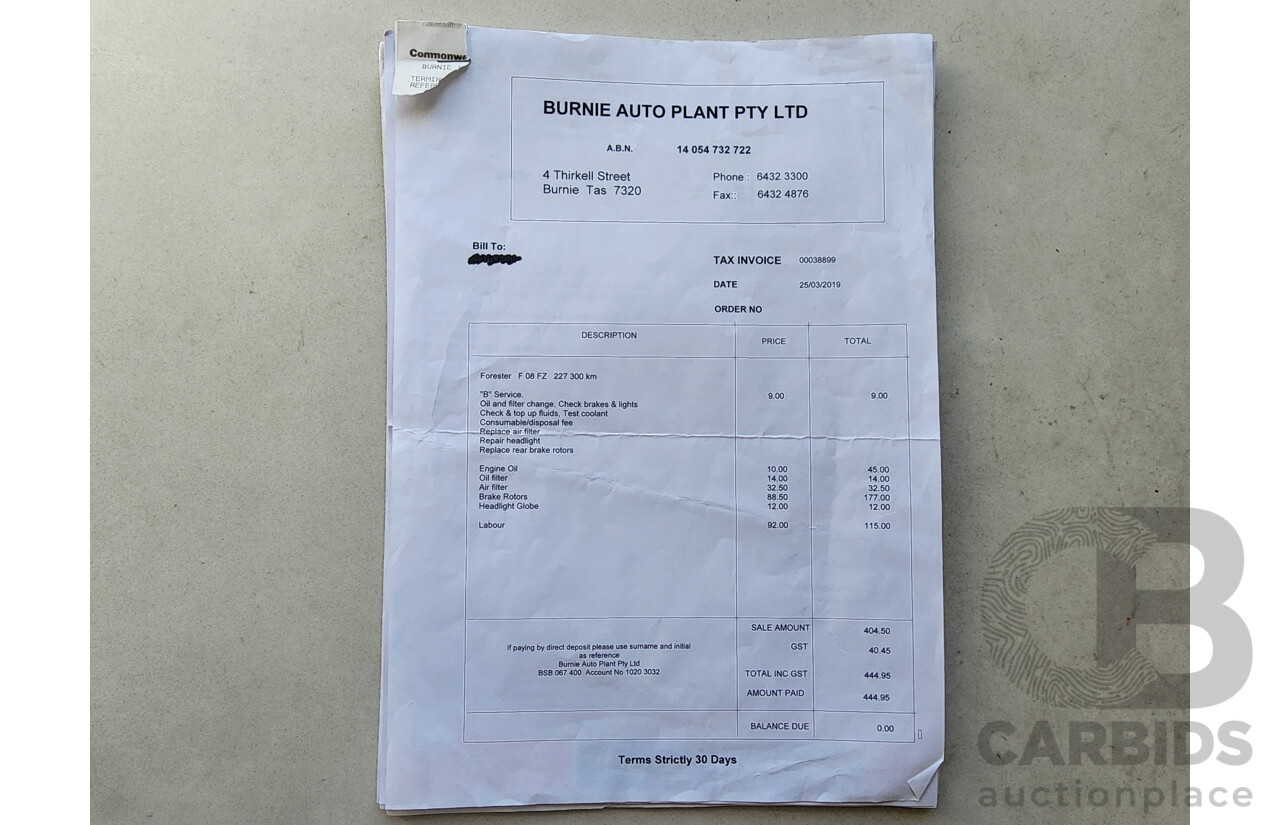 1/2009 Subaru Forester X MY09 4d Wagon Blue 2.5L