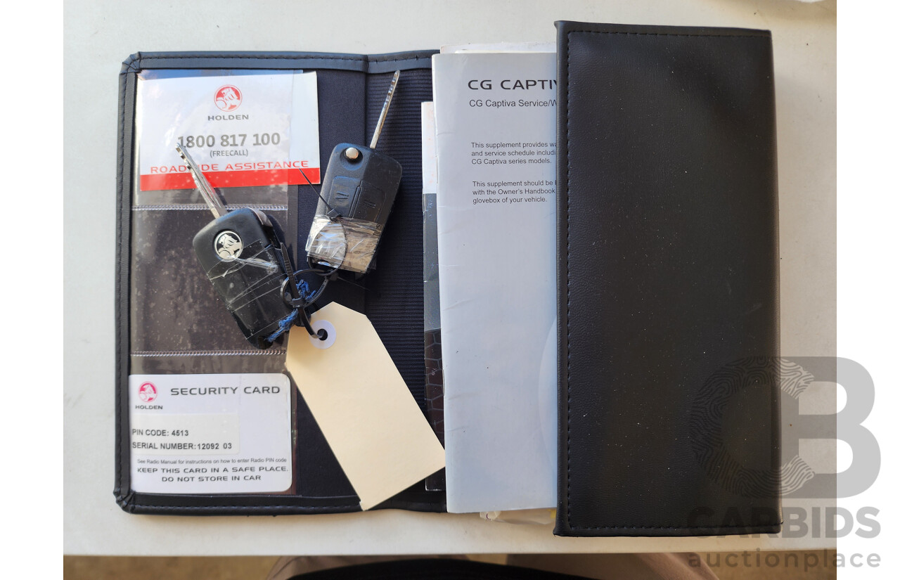 11/2010 Holden Captiva LX (4x4) CG MY10 4d Wagon White 3.2L
