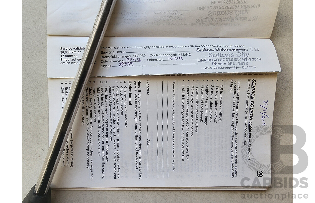 11/2010 Holden Captiva LX (4x4) CG MY10 4d Wagon White 3.2L