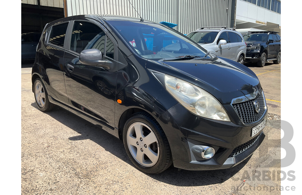 11/2011 Holden Barina Spark CDX MJ 5d Hatchback Carbon Flash Black 1.2L