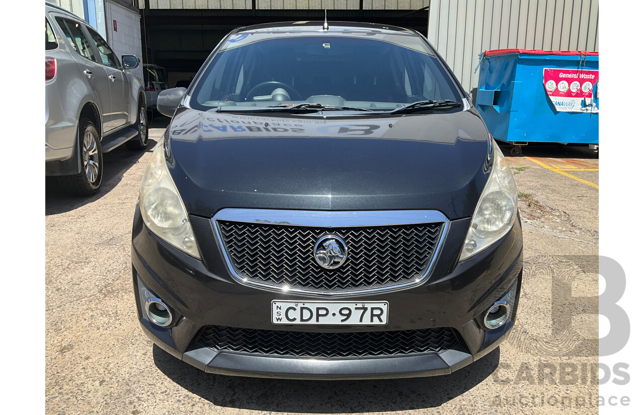 11/2011 Holden Barina Spark CDX MJ 5d Hatchback Carbon Flash Black 1.2L