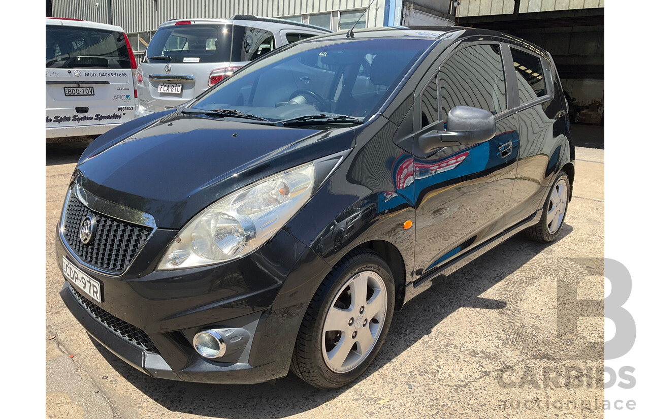 11/2011 Holden Barina Spark CDX MJ 5d Hatchback Carbon Flash Black 1.2L