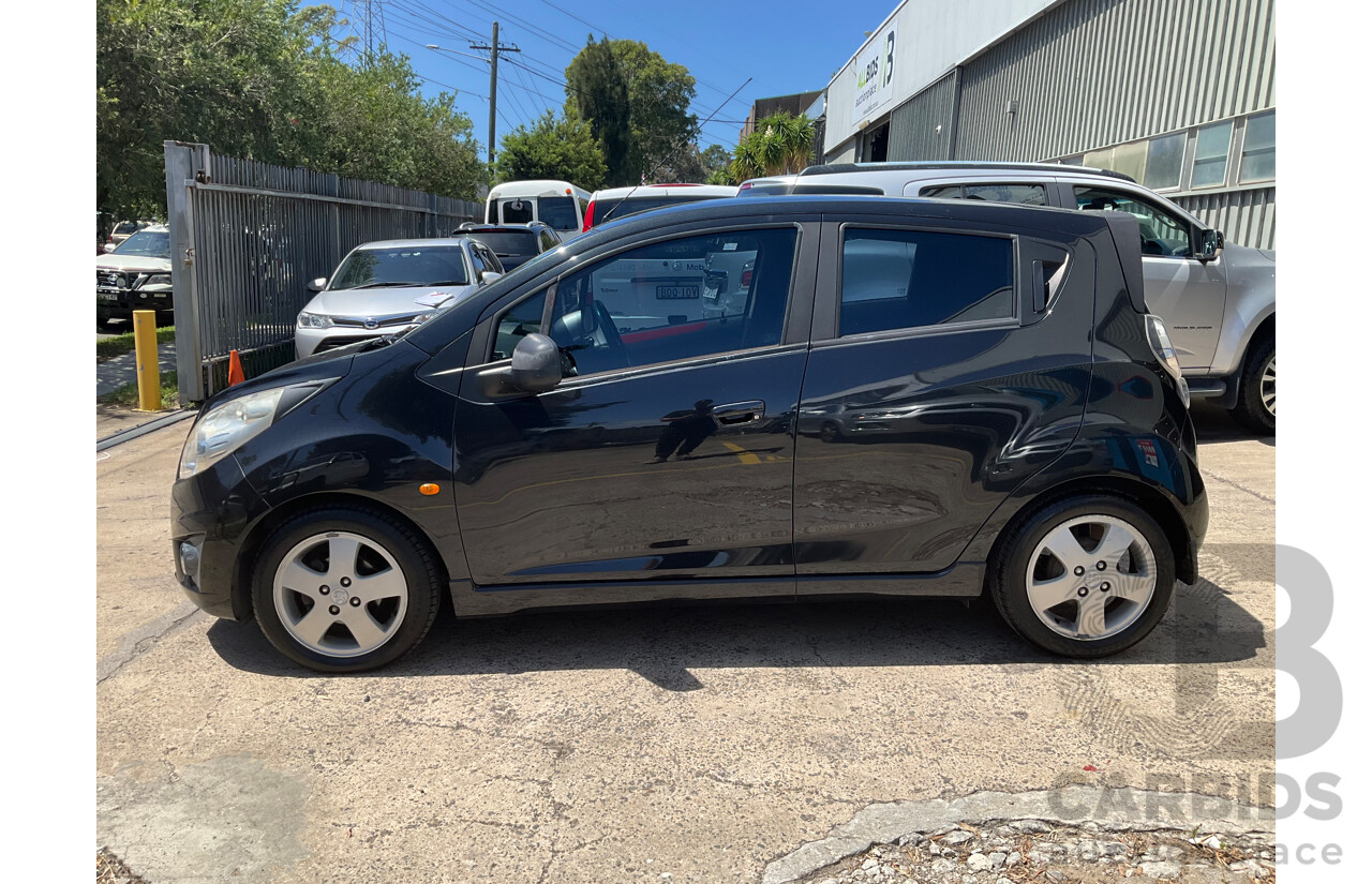 11/2011 Holden Barina Spark CDX MJ 5d Hatchback Carbon Flash Black 1.2L
