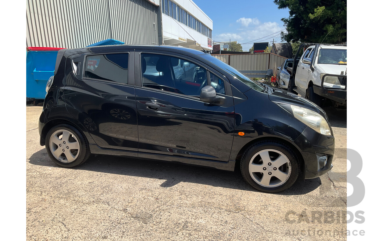 11/2011 Holden Barina Spark CDX MJ 5d Hatchback Carbon Flash Black 1.2L