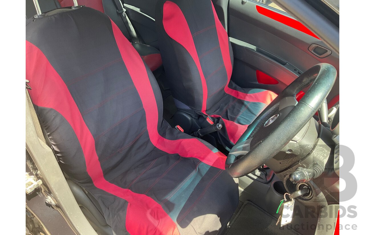 11/2011 Holden Barina Spark CDX MJ 5d Hatchback Carbon Flash Black 1.2L