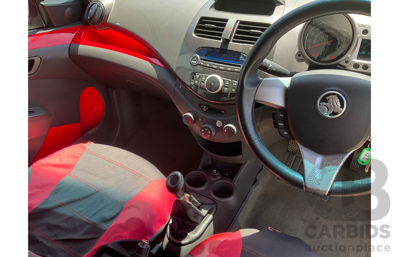 11/2011 Holden Barina Spark CDX MJ 5d Hatchback Carbon Flash Black 1.2L