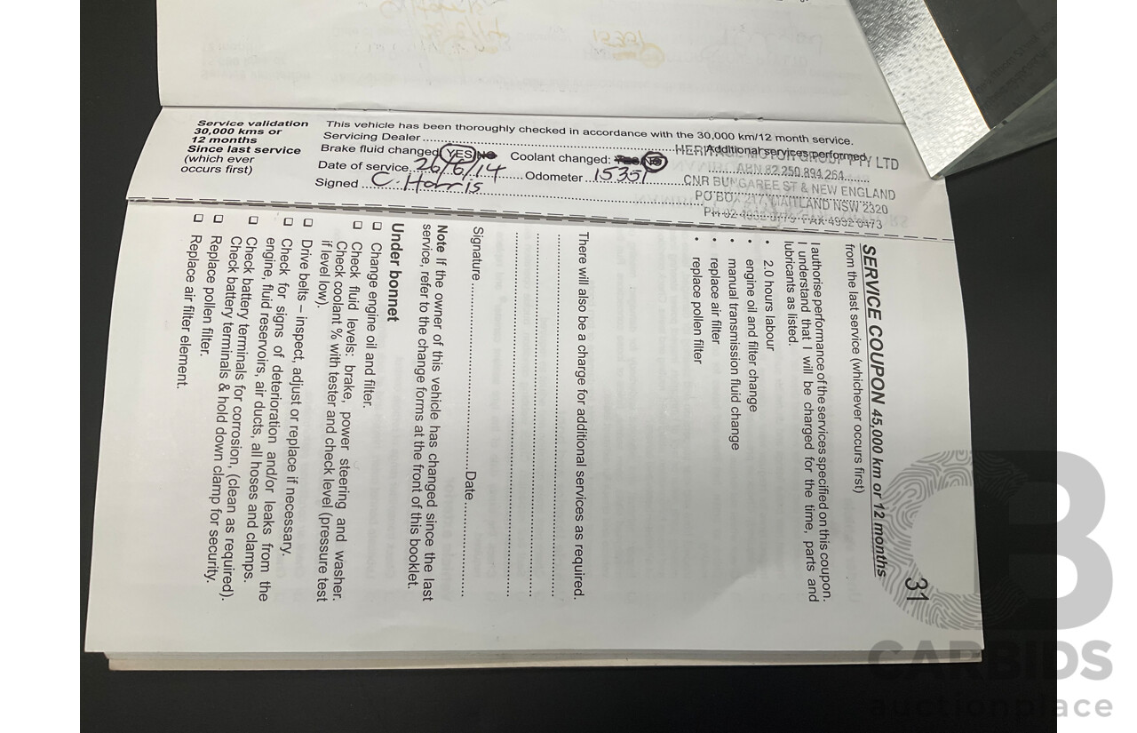 11/2011 Holden Barina Spark CDX MJ 5d Hatchback Carbon Flash Black 1.2L