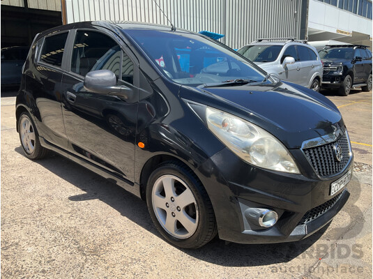 11/2011 Holden Barina Spark CDX MJ 5d Hatchback Carbon Flash Black 1.2L