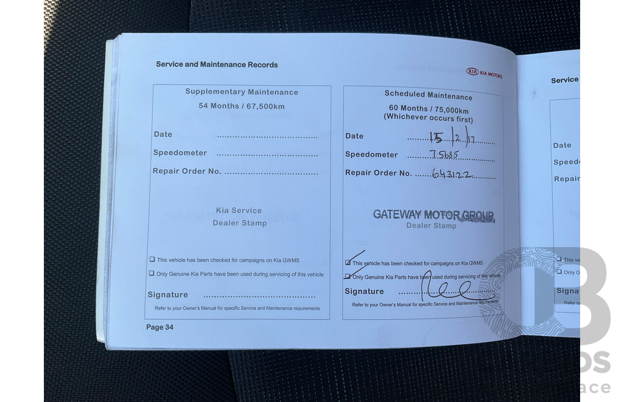 6/2013 Kia Sportage Si (FWD) SL MY13 4d Wagon Ebony Black 2.0L