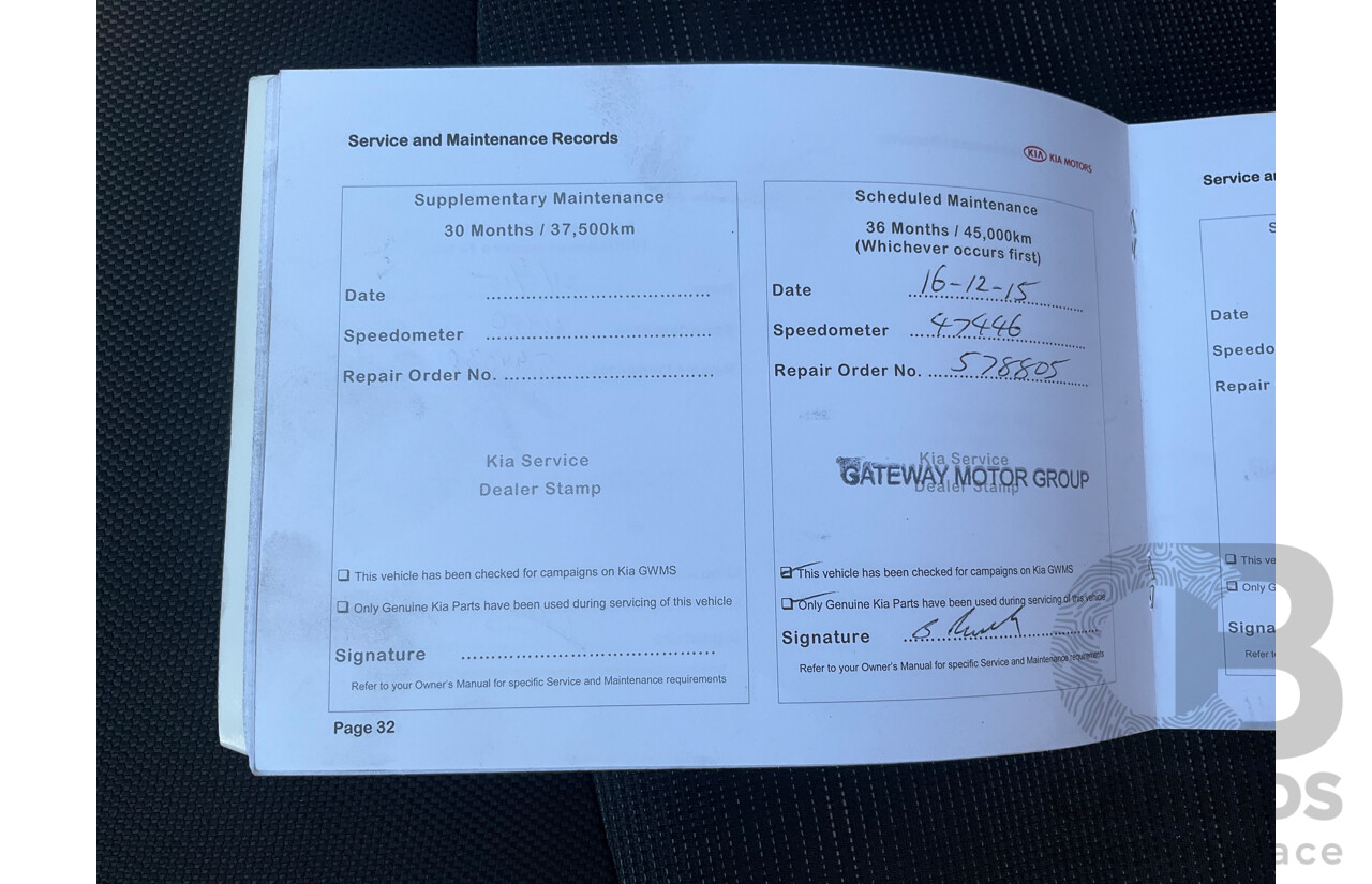 6/2013 Kia Sportage Si (FWD) SL MY13 4d Wagon Ebony Black 2.0L