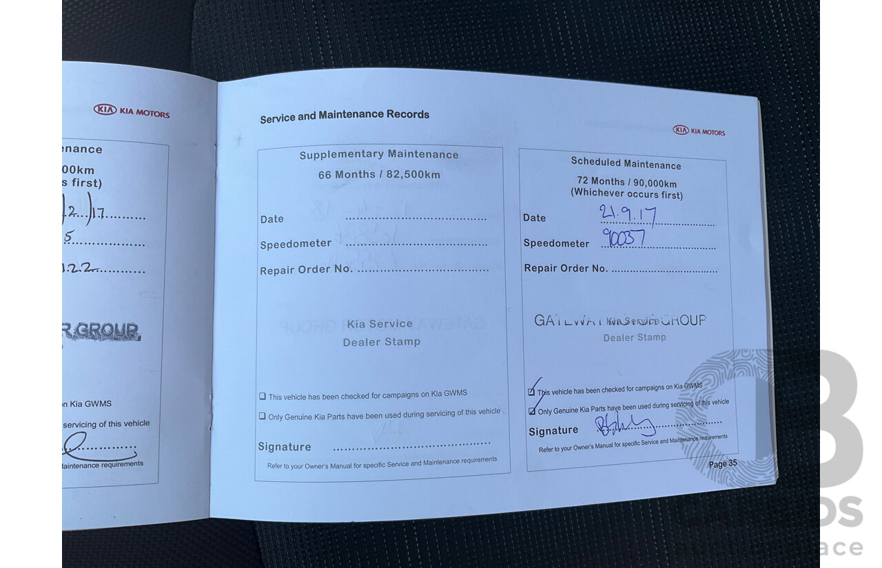 6/2013 Kia Sportage Si (FWD) SL MY13 4d Wagon Ebony Black 2.0L