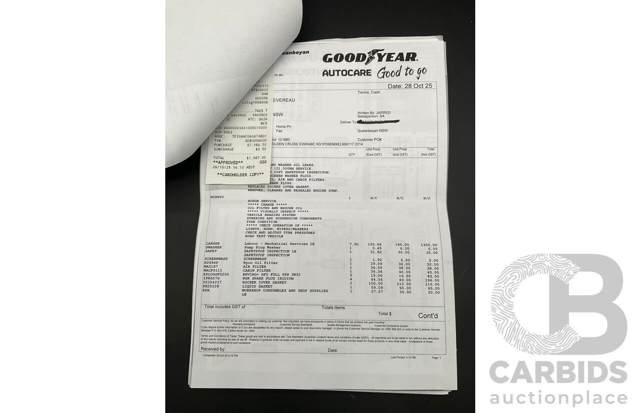 1/2014 Holden Cruze Equipe JH MY14 4d Sedan Red Hot 1.8L