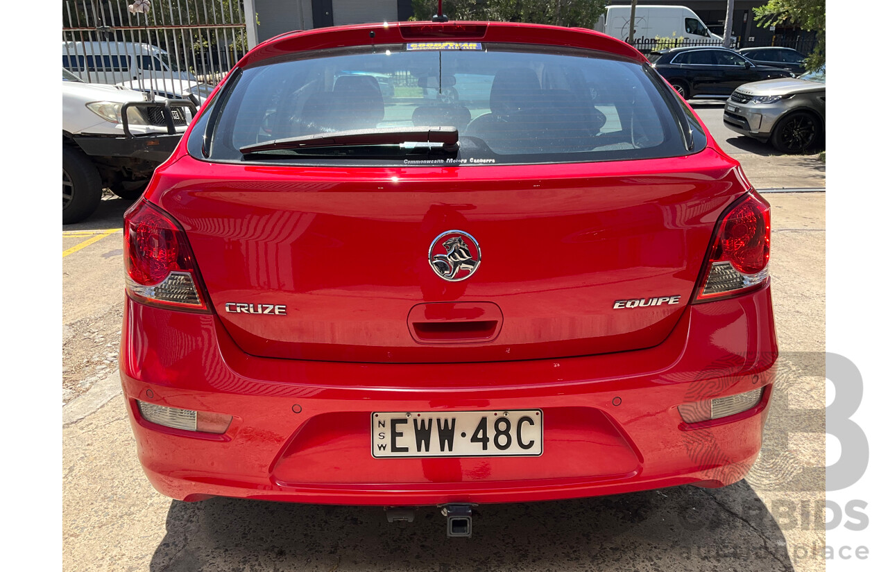 1/2014 Holden Cruze Equipe JH MY14 4d Sedan Red Hot 1.8L