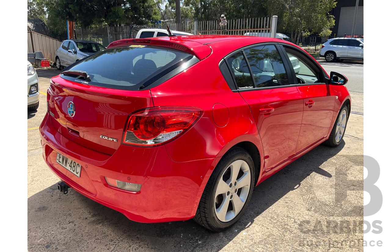 1/2014 Holden Cruze Equipe JH MY14 4d Sedan Red Hot 1.8L