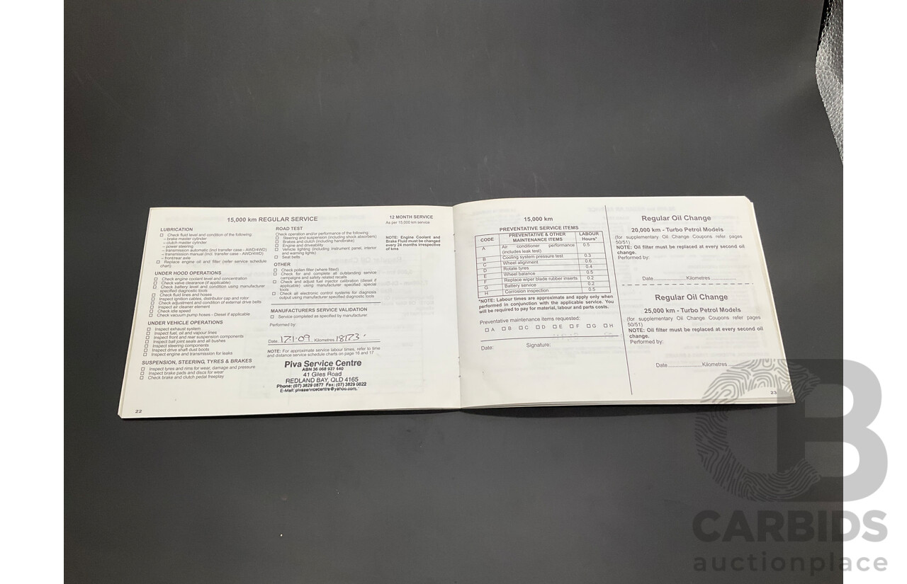 8/2008 Mitsubishi Pajero VR-X LE NS 4d Wagon Slate Grey 3.8L