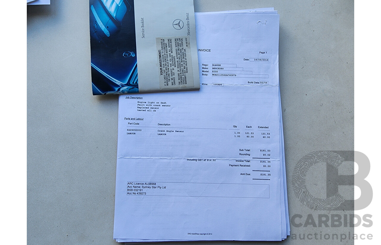 3/2005 Mercedes-Benz E350 Avantgarde 211 4d Sedan Blue 3.5L