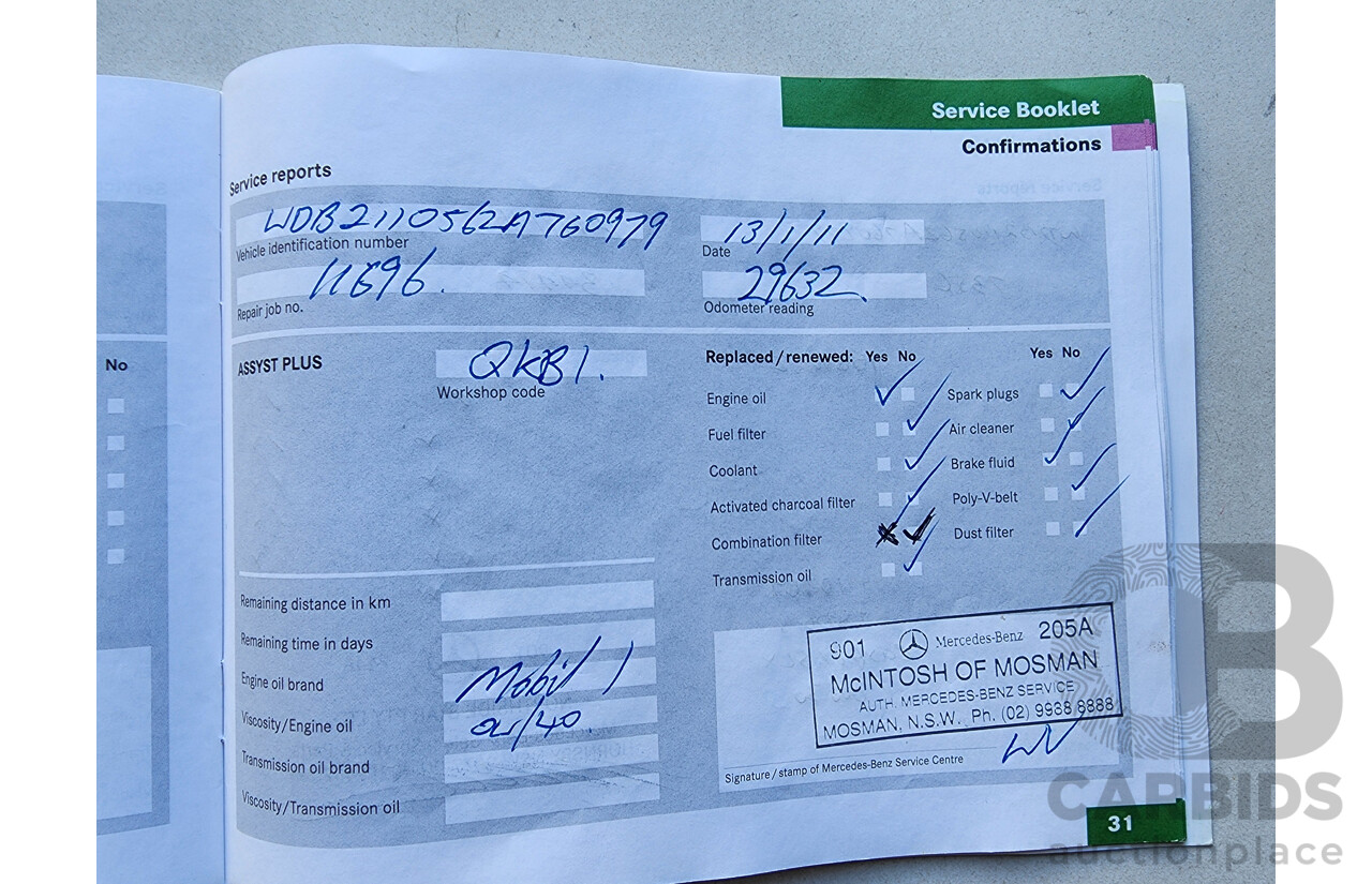 3/2005 Mercedes-Benz E350 Avantgarde 211 4d Sedan Blue 3.5L