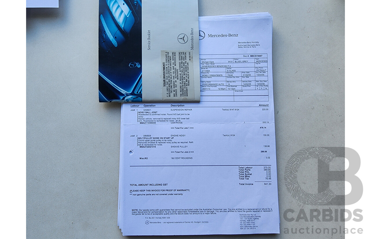 3/2005 Mercedes-Benz E350 Avantgarde 211 4d Sedan Blue 3.5L