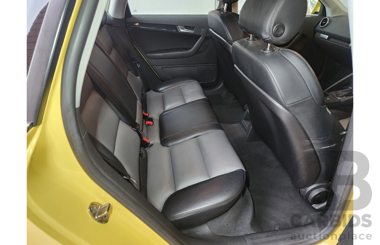 6/2006 Audi A3 Sportback 2.0 FSI Ambition 8P 5d Hatchback Yellow 2.0L