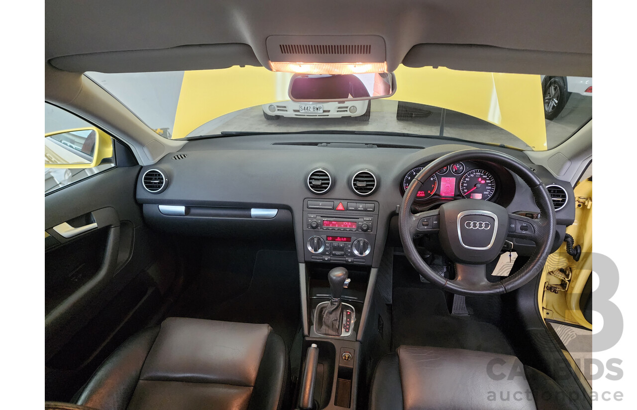 6/2006 Audi A3 Sportback 2.0 FSI Ambition 8P 5d Hatchback Yellow 2.0L