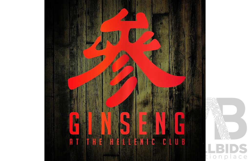 LIVE AUCTION 9 -  Ginseng Banquet for 12 persons