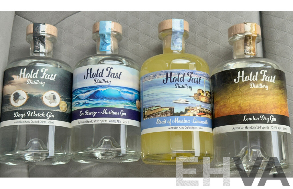 L92 - Four Bottles of 500ml Hold Fast Spirits