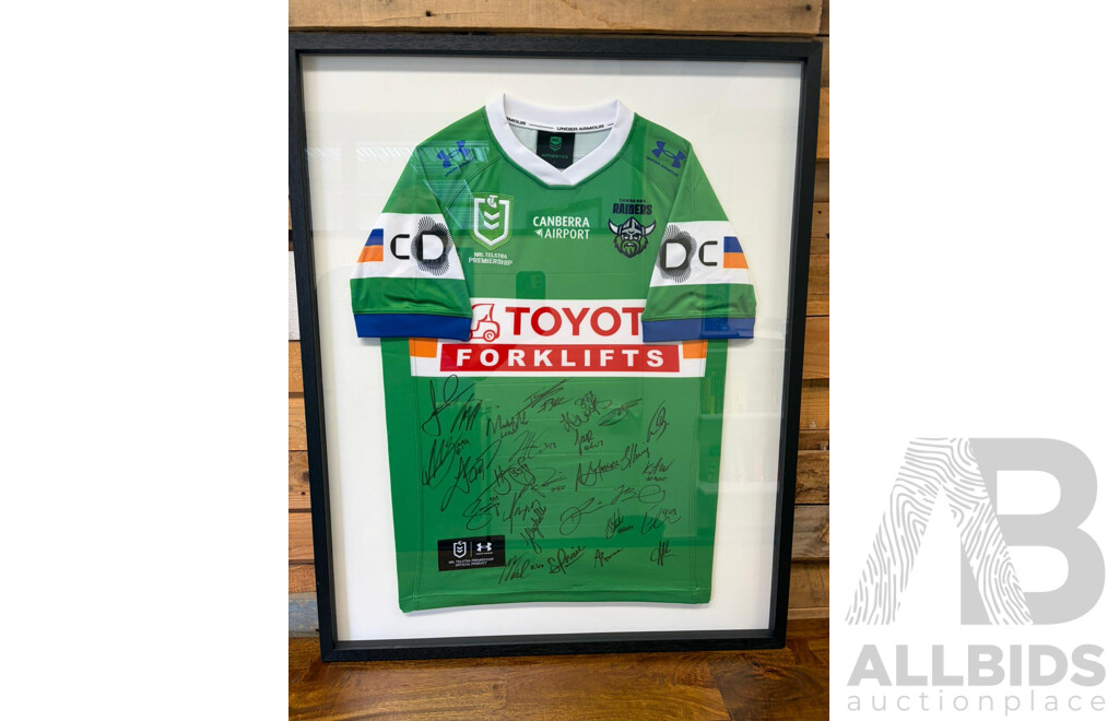 Framed Raiders 2026 NRL Jersey