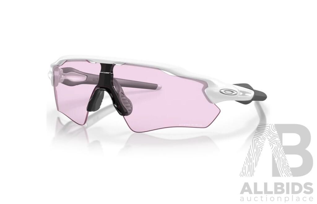 L44 - Oakley Women's Radar EV Path Glass in Matte White with Prizm Low Light Lens