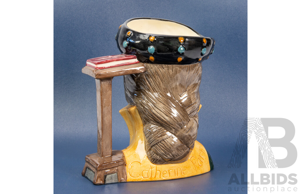 Vintage Royal Doulton Porcelain Character Jug, Catherine Parr D.6664