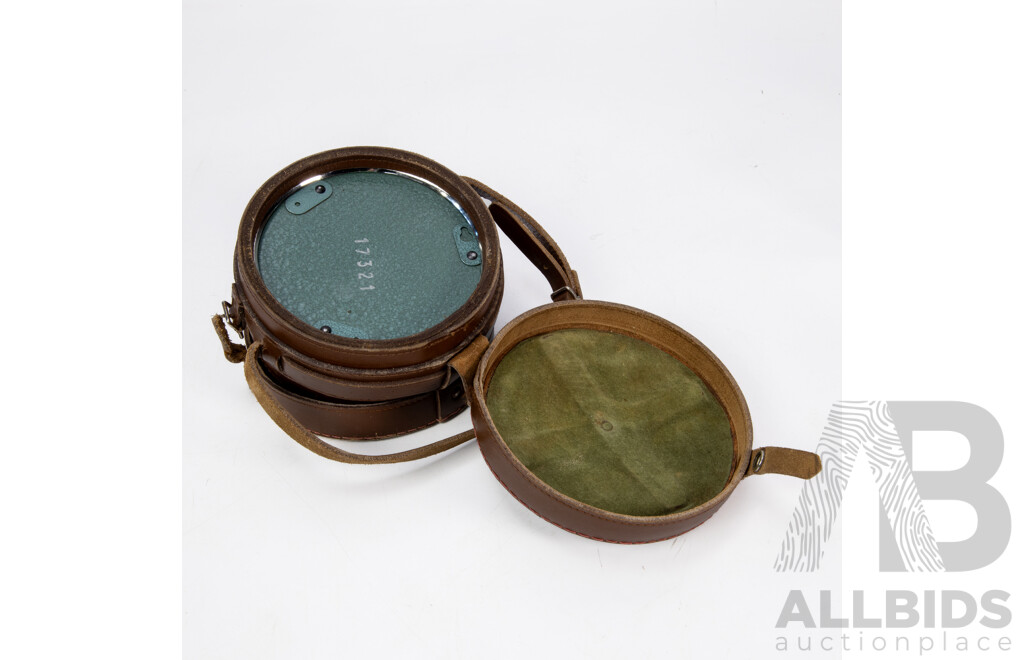 Vintage Paulin Linod Barometer with Leather Case