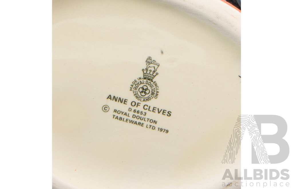 Vintage Royal Doulton Porcelain Character Jug, Anne of Cleves D.6653