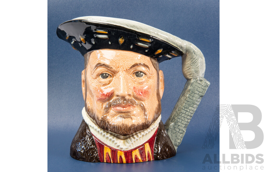 Vintage Royal Doulton Porcelain Character Jug, Henry VIII D.6642
