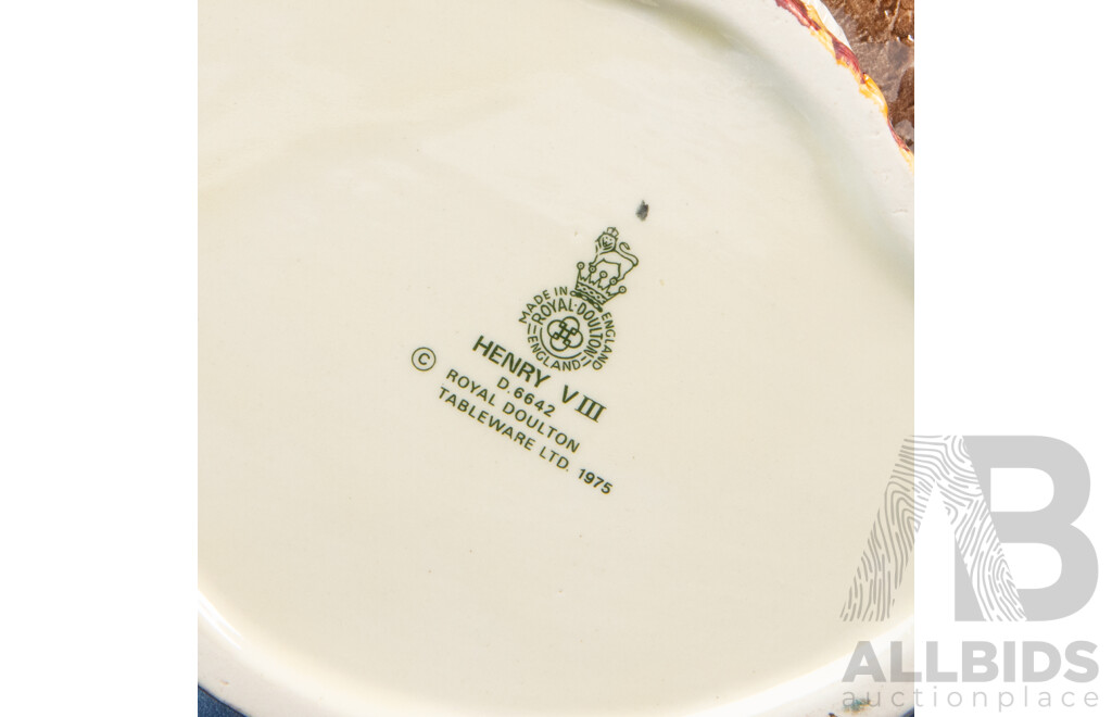 Vintage Royal Doulton Porcelain Character Jug, Henry VIII D.6642