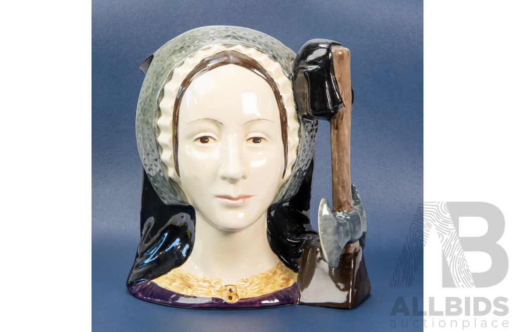 Vintage Royal Doulton Porcelain Character Jug, Anne Boleyn D.6644