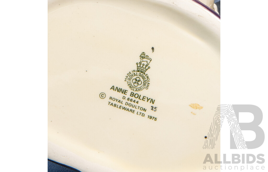 Vintage Royal Doulton Porcelain Character Jug, Anne Boleyn D.6644