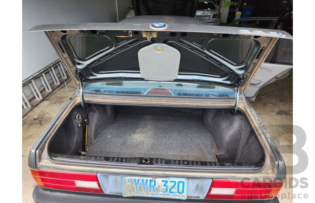 7/1989 Bmw 3 20i 4d Sedan Grey 2.0L